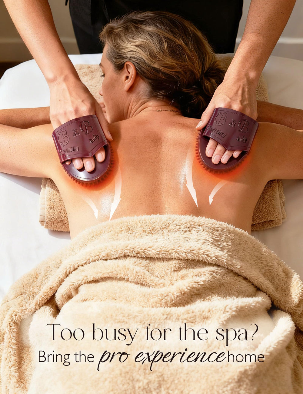 Homsoil Meridian Brush massage texture conveys muscle relaxation after a long day