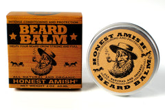 Honest Amish Beard Balm application helps tame and shape beard.