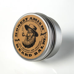Honest Amish Beard Balm texture close-up for softening coarse hairs.