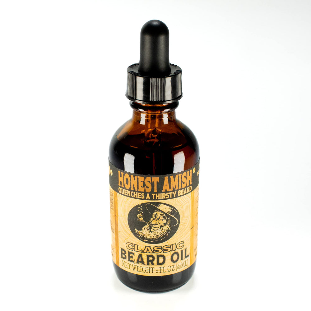 Honest Amish Classic Beard Oil ingredients emphasize natural hydration and skin conditioning.