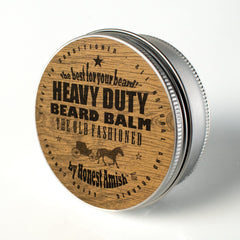 Honest Amish Heavy Duty Beard Balm application photo: tames unruly hairs and conditions