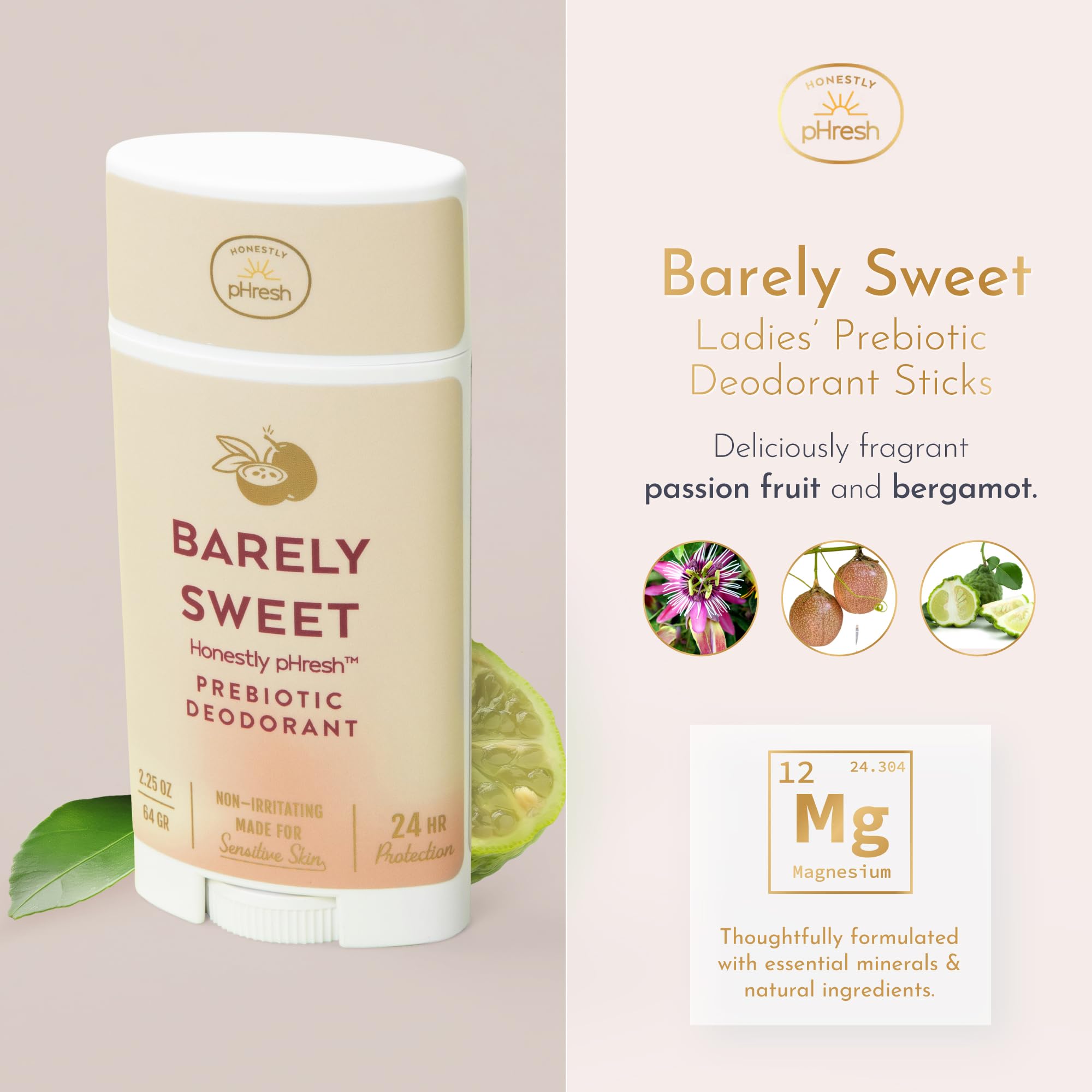 Honestly pHresh packaging image conveys sturdy, mess-free packaging.