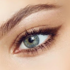 Honeybee Gardens Effortless Eyeliner Belgian Chocolate application demonstrates smooth glide for gentle eye lining
