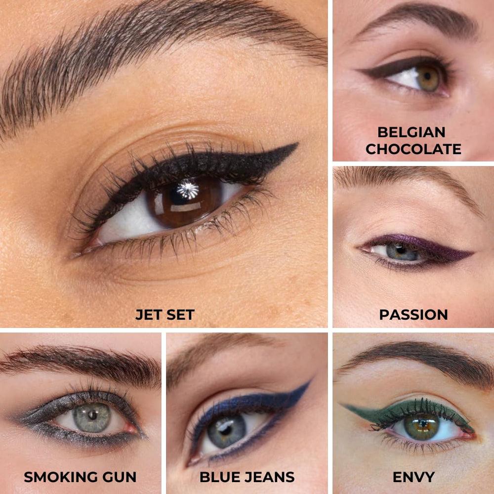 Honeybee Gardens Effortless Eyeliner Belgian Chocolate close-up tip highlights precise, clean lines