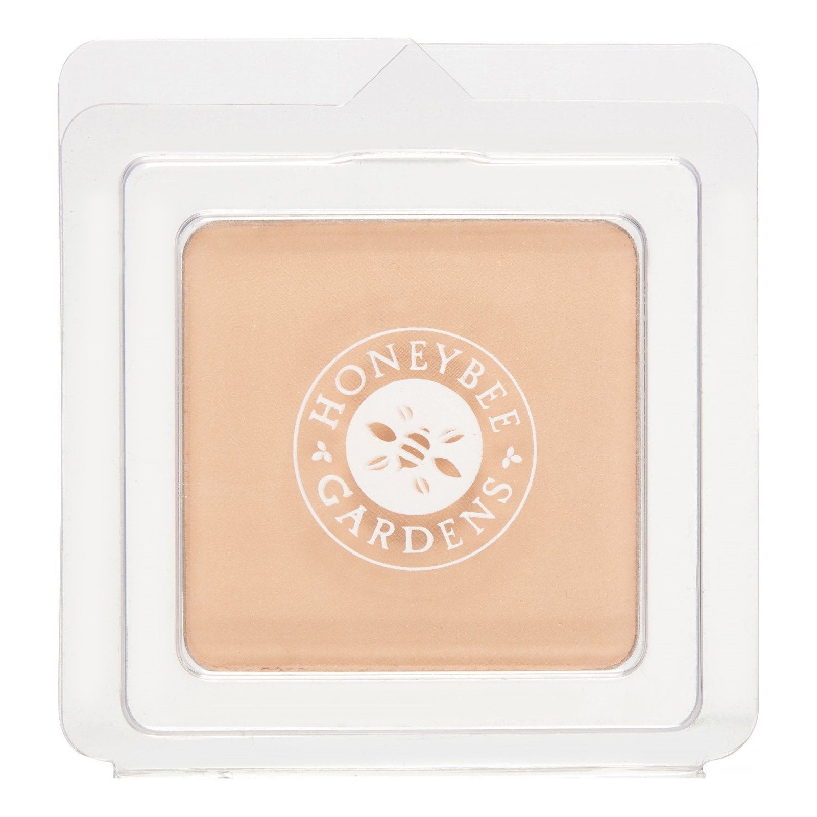 Honeybee Gardens pressed mineral powder refill in luminous shade ready for on-the-go touch-ups