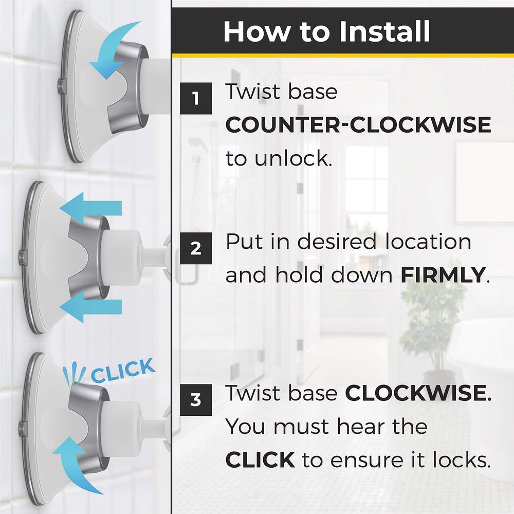 HoneyBULL quick-install suction mount secures mirror without drilling