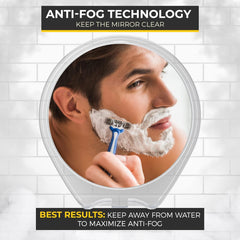 HoneyBULL fogless mirror razor holder keeps grooming tools within reach