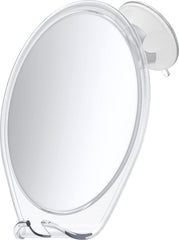 HONEYBULL fogless mirror with suction mount in bathroom for fog-free shave