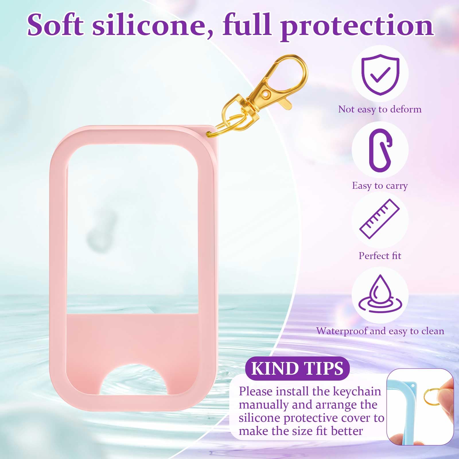Honeydak rotating metal keychain attaches case to keys or bags.