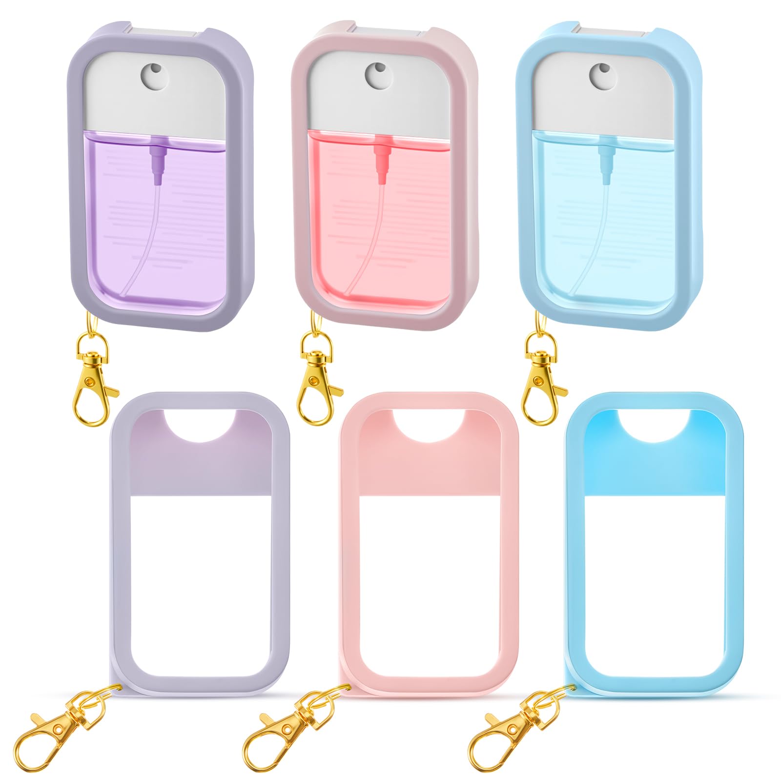 Honeydak silicone case pink protects Touchland spray on the go.