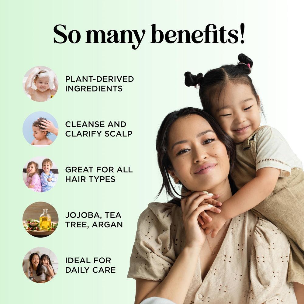 HONEYDEW Kids Shampoo jojoba oil bottle focus for clarifying and soothing scalp