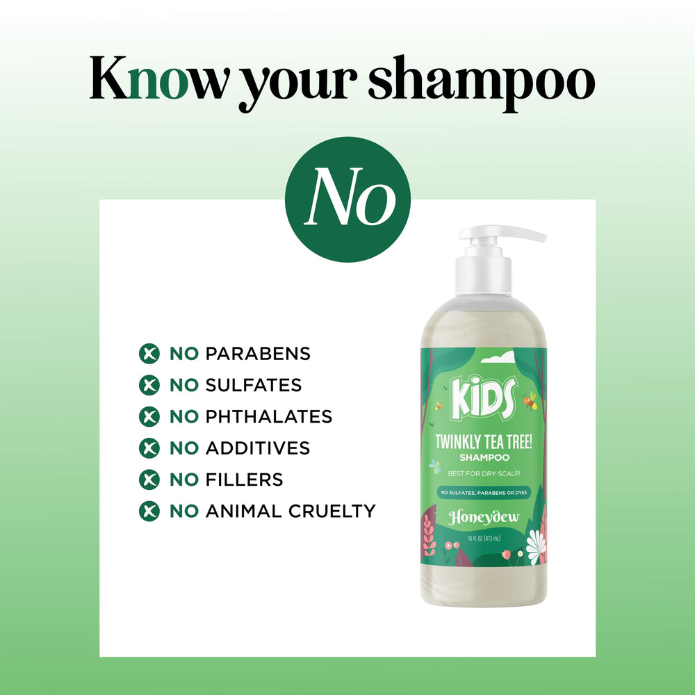 HONEYDEW Kids Shampoo keratin-rich formula promotes stronger-looking strands