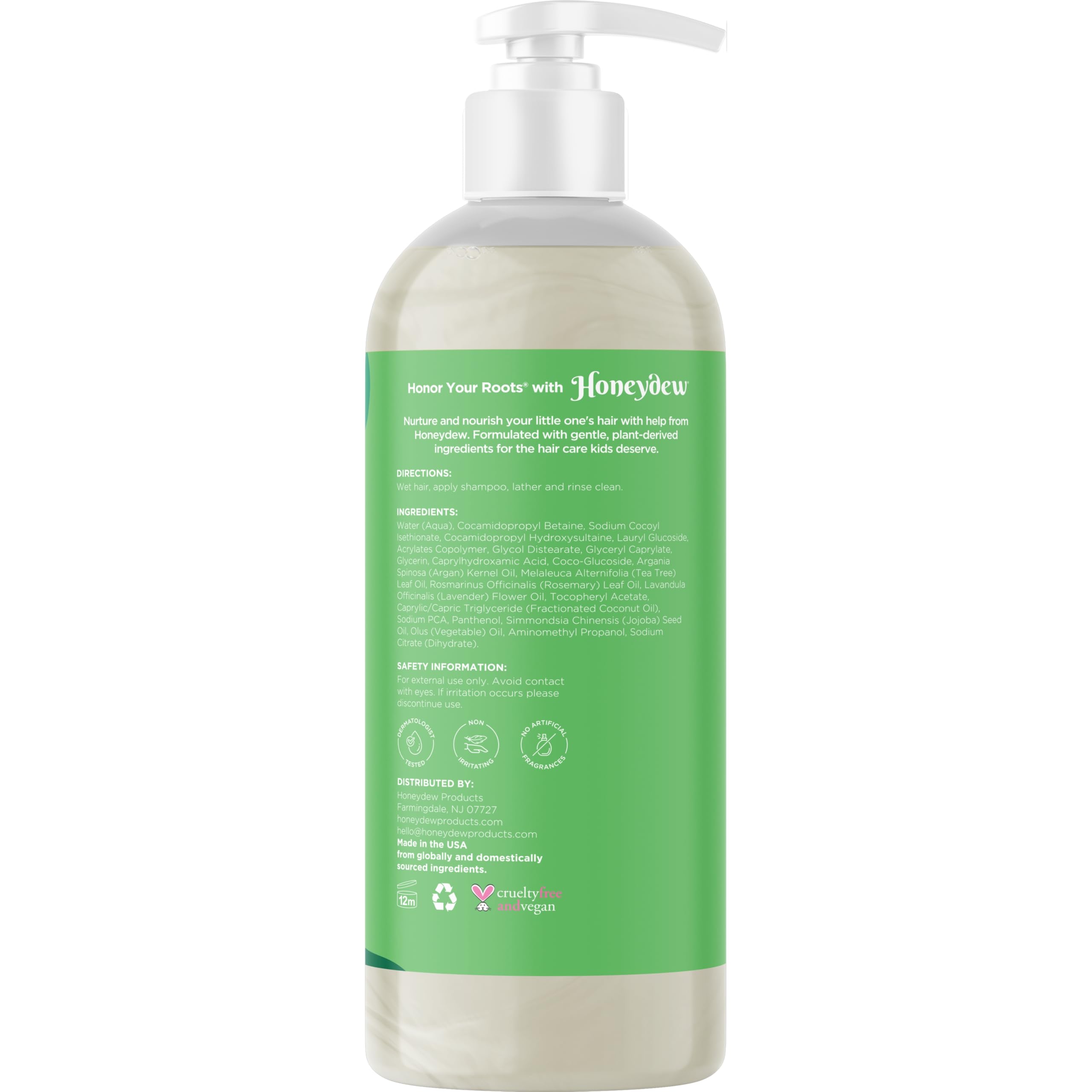 HONEYDEW Kids Shampoo sulfate-free cleanser for kid-safe daily use