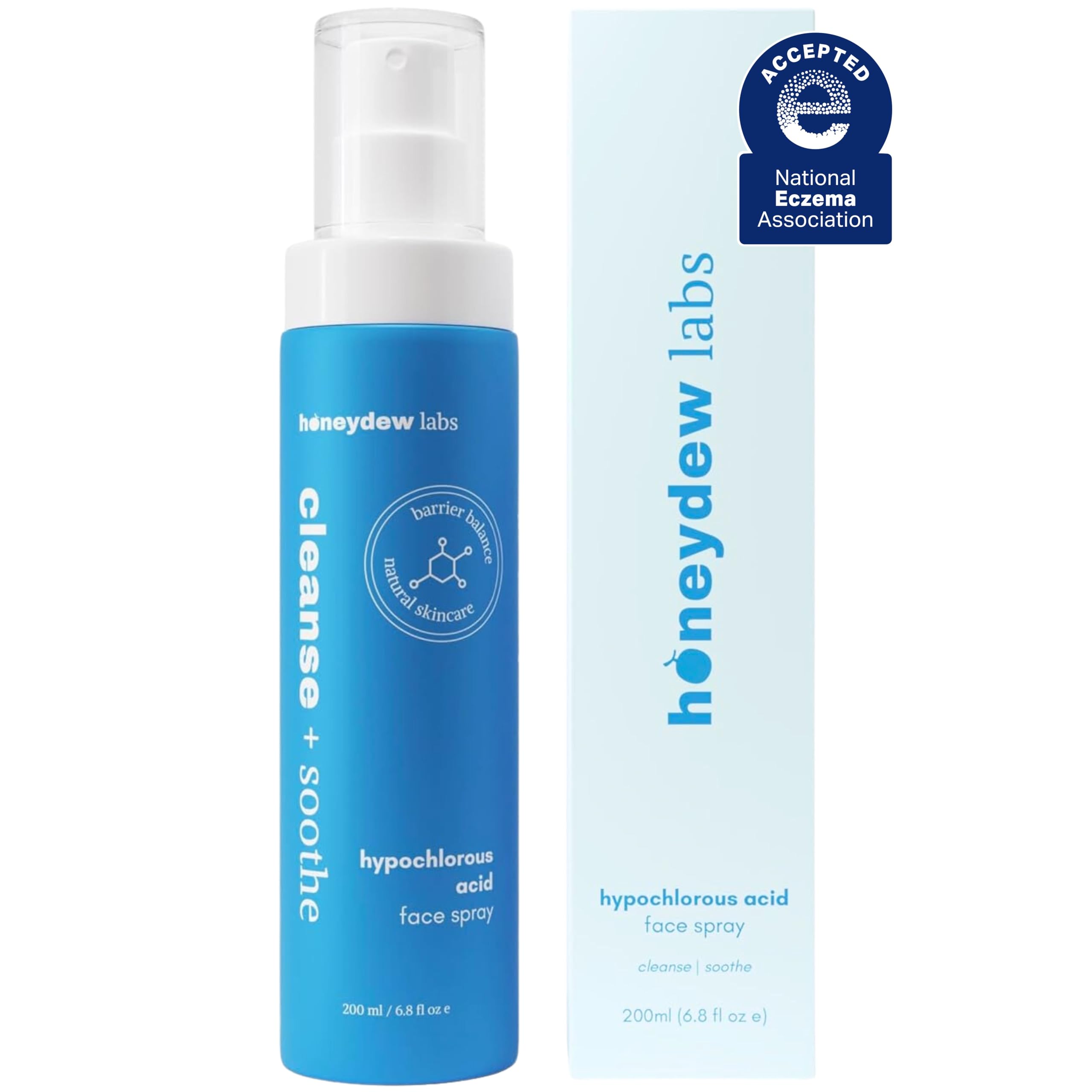 Honeydew Labs HOCl spray bottle for daily sensitive-skin cleansing.