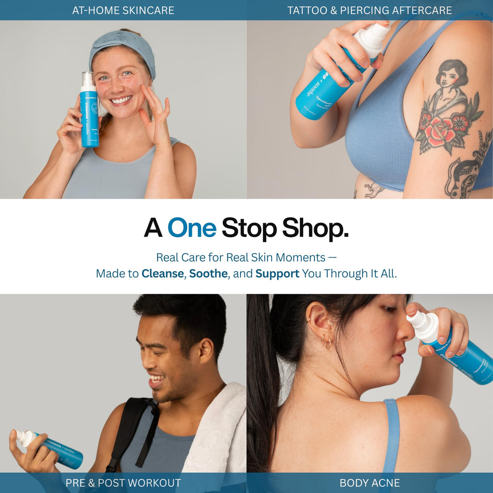 Honeydew Labs HOCl spray for tattoo aftercare.