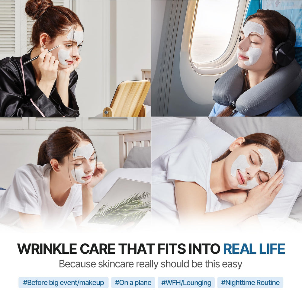 Honeydew Labs wrinkle patch overnight usage on skin for overnight hydration