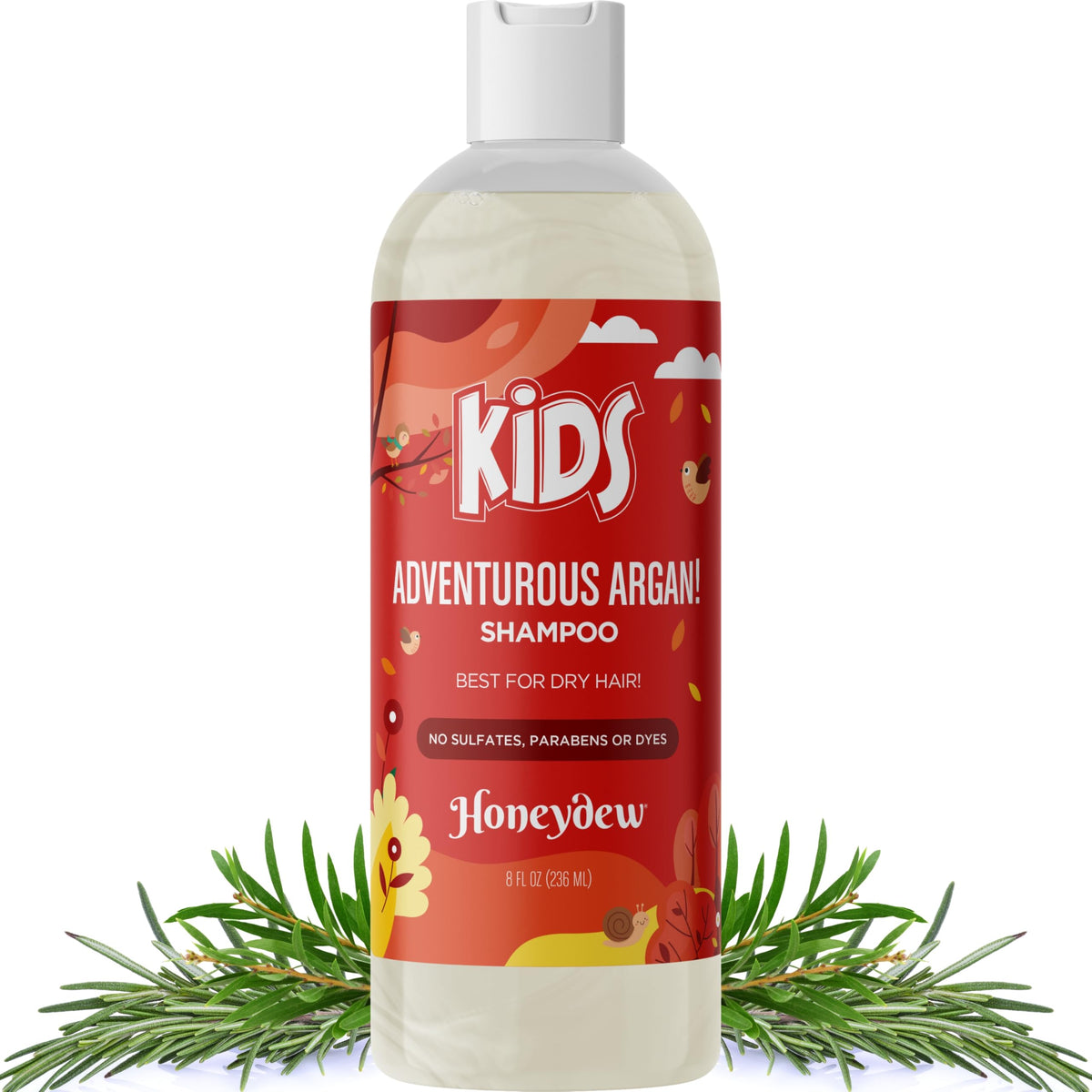 Honeydew Nourishing Kids Shampoo bottle for gentle cleansing on delicate scalps.