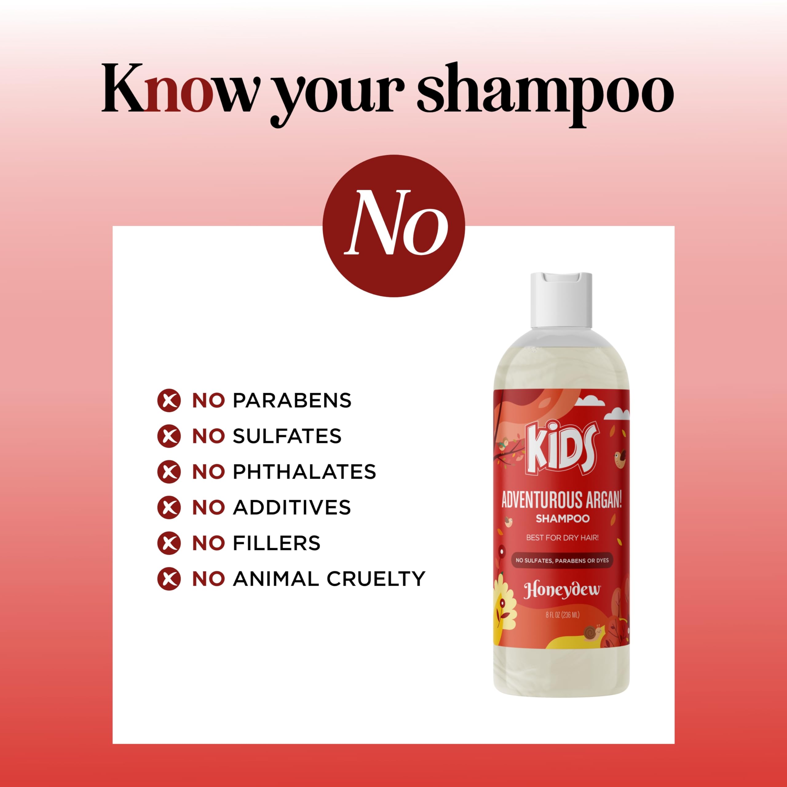 Honeydew Nourishing Kids Shampoo foamy lather demonstrates gentle cleansing.