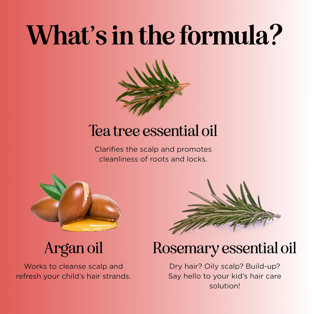 Honeydew Nourishing Kids Shampoo tea tree and lavender ingredients reveal natural scent.