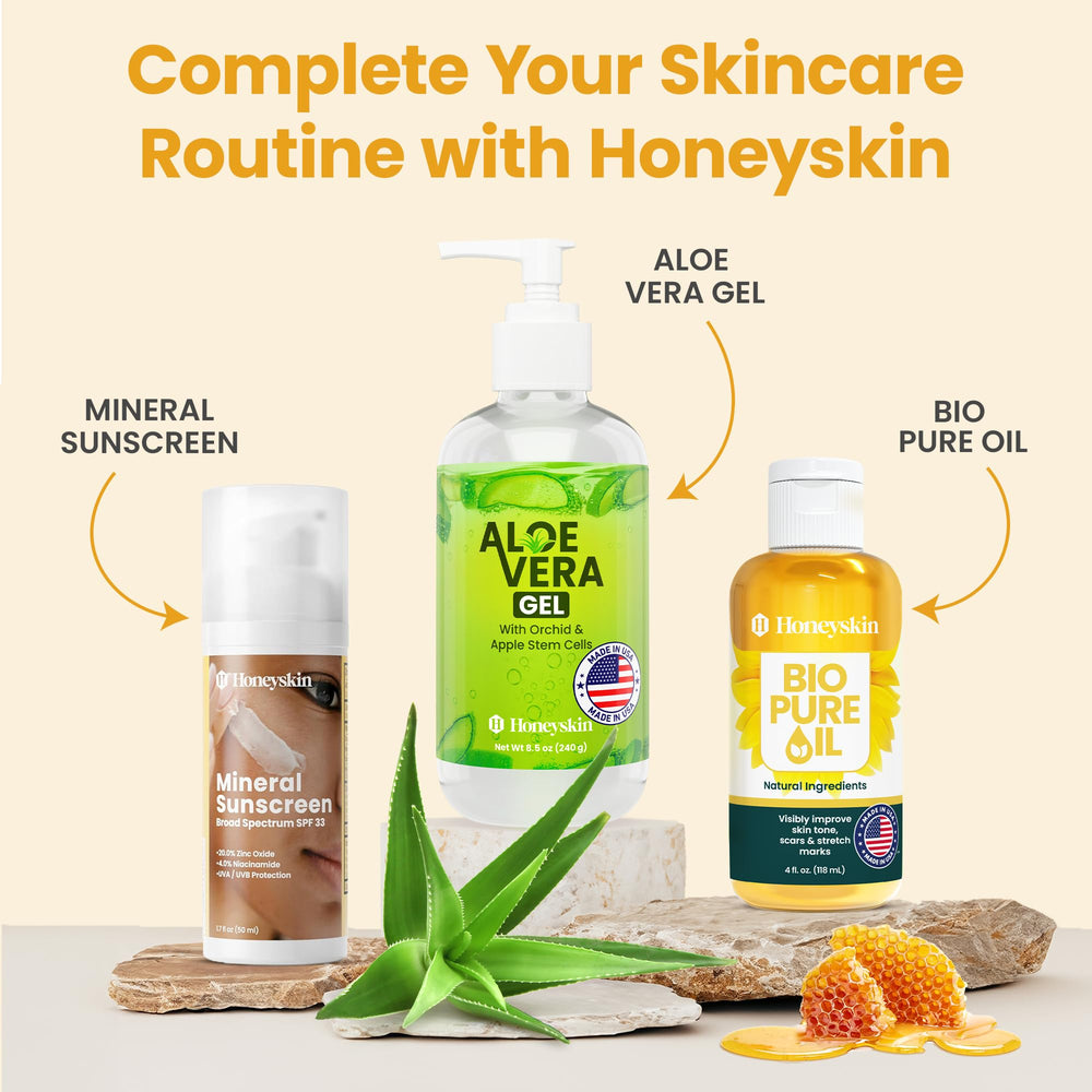 Honeyskin clean skin after wash demonstrates refreshed, smooth complexion.