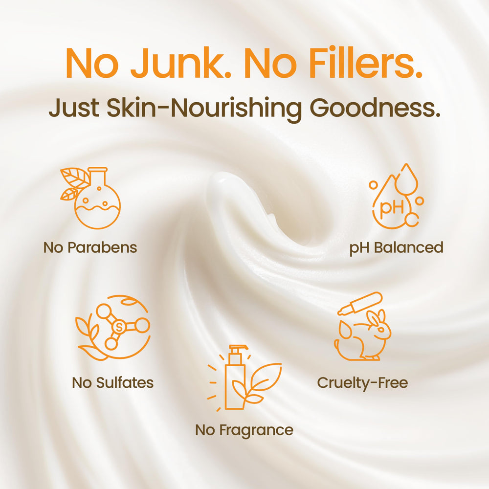 Honeyskin Cream texture close-up showing creamy, non-greasy finish