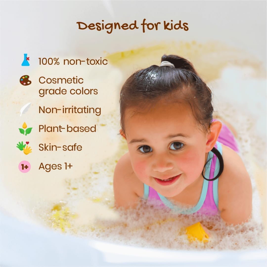 Honeysticks color-change water effect shows color magic during bath