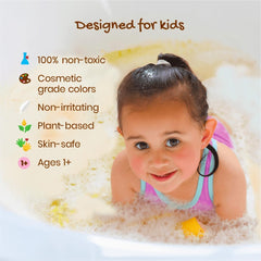 Honeysticks color-change water effect shows color magic during bath