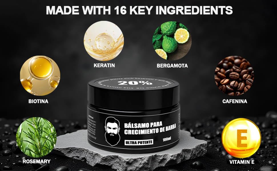 HONGMENG Apollo natural oil ingredients highlight nourishing beard-care routine.