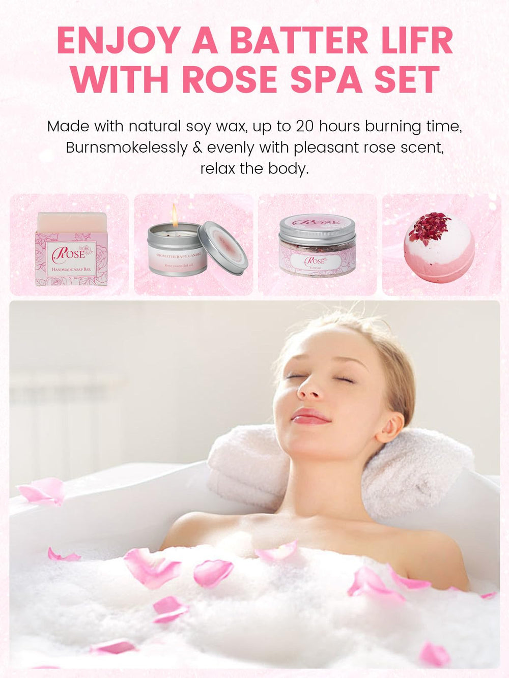 honiitaa rose conditioner bottle cushions hair softness and manageability