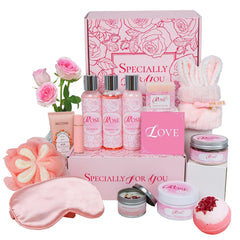 honiitaa rose spa kit gift box for her relaxing self-care routine