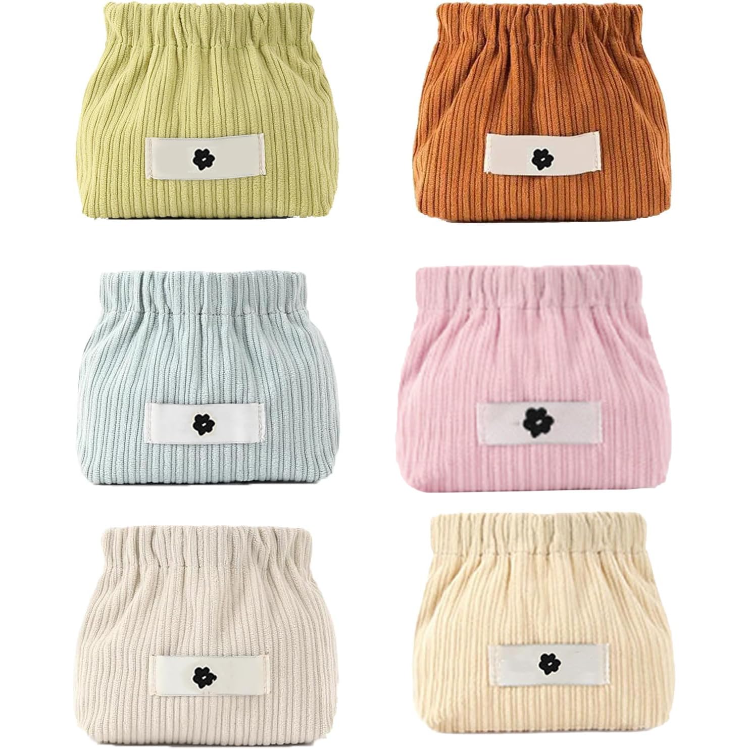Honitty corduroy elastic storage bag texture closeup shows durable travel-ready fabric