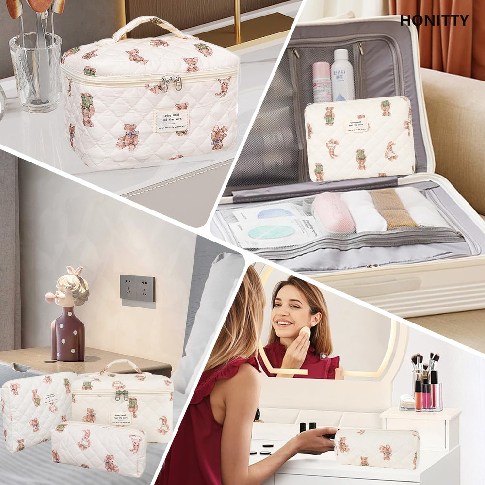Honitty floral bag zipper close up highlights smooth operation and durable wear.