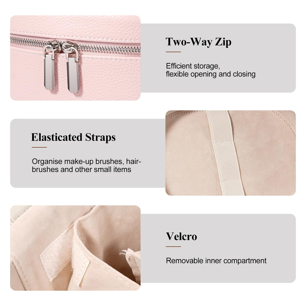 Honitty makeup bag color options shown to match style and mood
