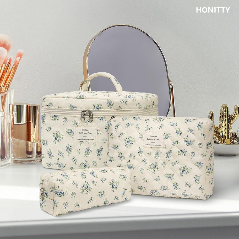 Honitty three sizes help sort skincare, makeup, and brushes