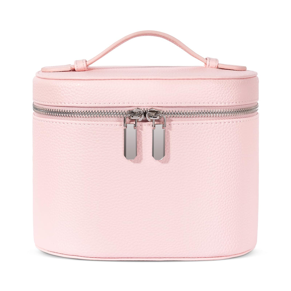 Honitty makeup bag front view with travel-ready compact design for busy mornings
