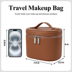 Honitty travel cosmetic organizer handle enables easy carrying during trips