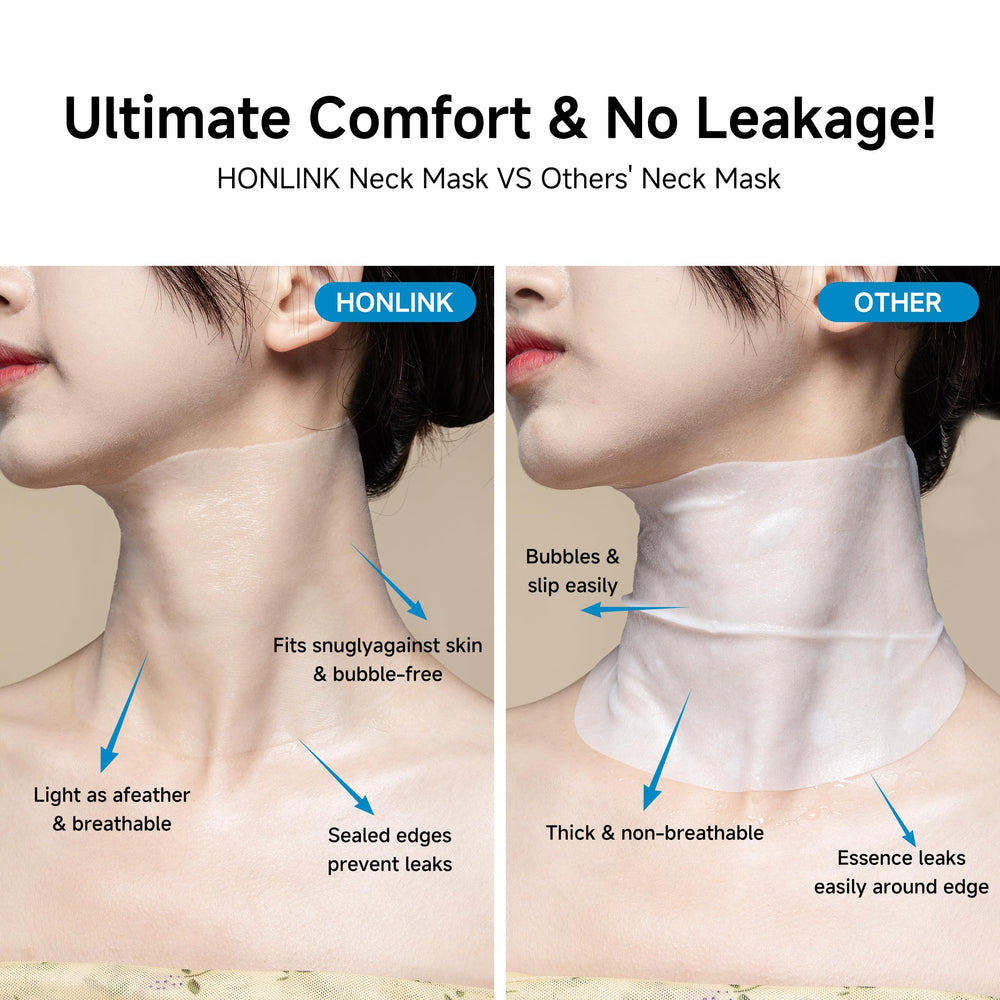 HONLINK Neck Mask with allantoin for calming, comfortable pampering.
