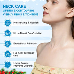 HONLINK Neck Mask application close-up showing hydration delivery.