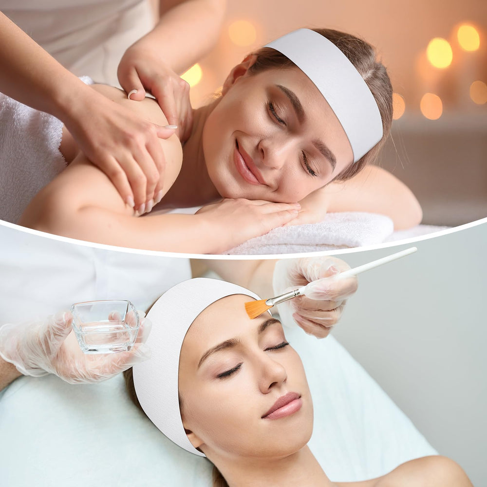 HONLYNE disposable hairband spa-bulk-pack shown for frequent sessions.