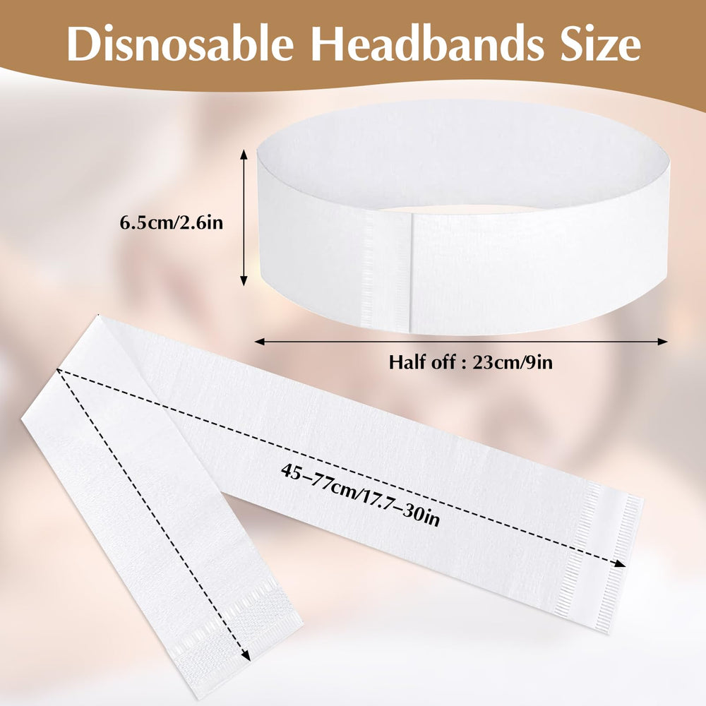 HONLYNE disposable hairband travel-compact setup demonstrates hygienic on-the-go option.