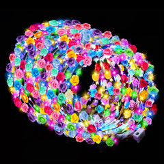HONLYNE LED flower crown close-up glow for weddings and celebrations