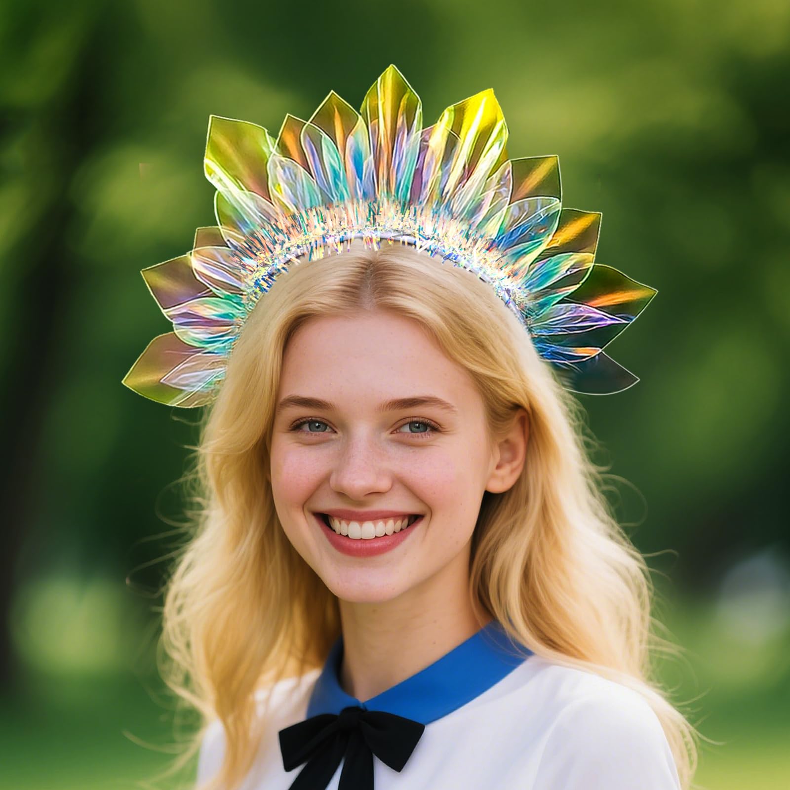 HONLYNE LED headband Halloween costume glow for spooky nights.