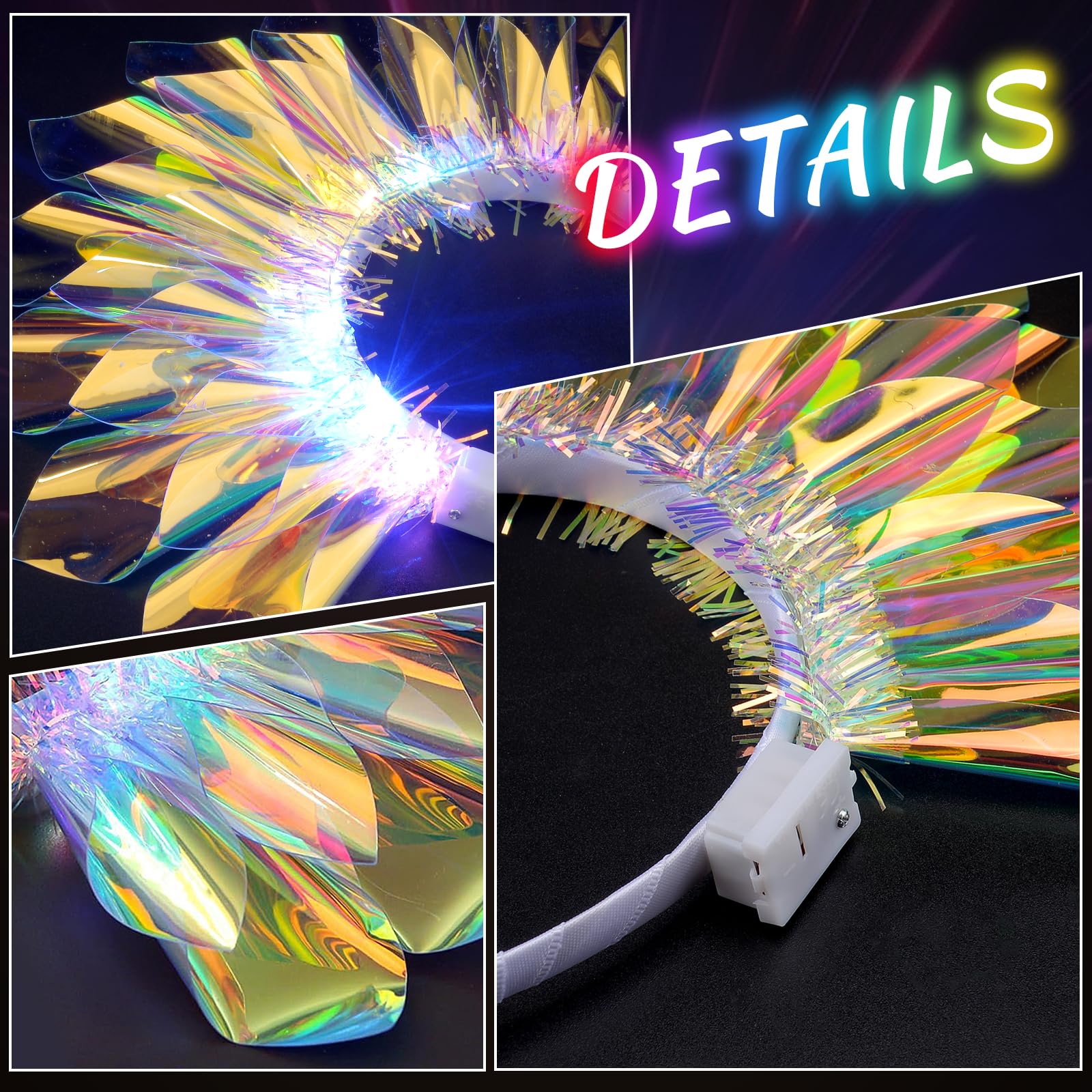 HONLYNE LED headband party accessory that enhances outfits.