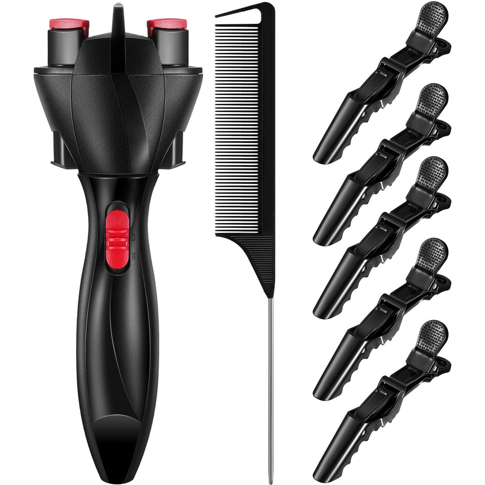 Honoson 7 Pieces Automatic Braider Set front view, compact styling kit for quick braids