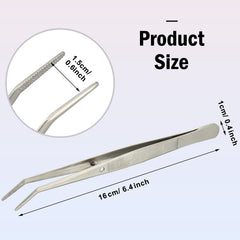 Honoson knurled-handle tweezers demonstrate a non-slip grip for delicate jobs.