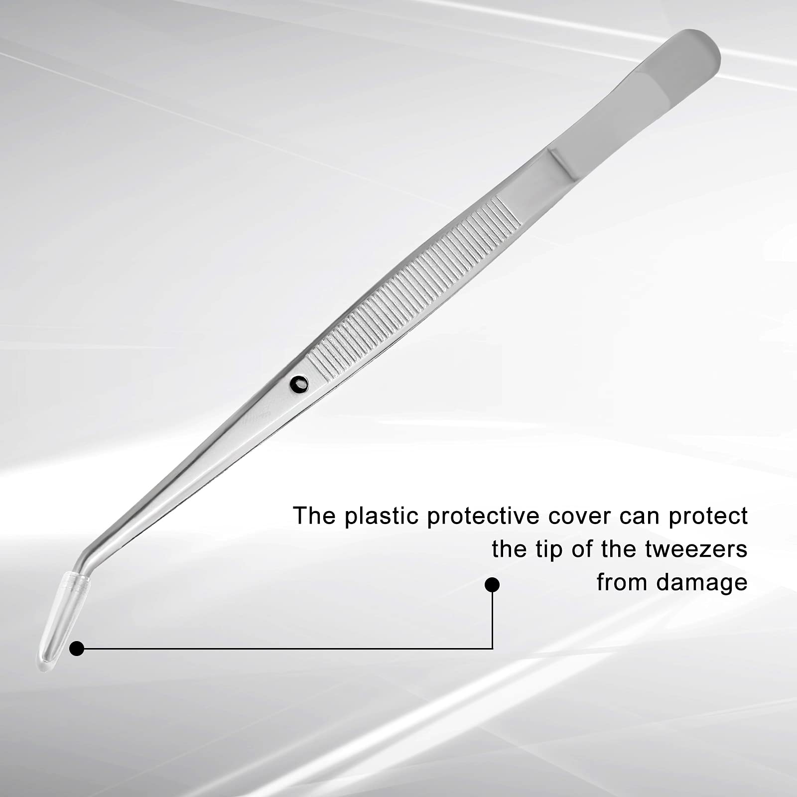 Honoson stainless-steel tweezers in workshop setting for electronics and crafts.