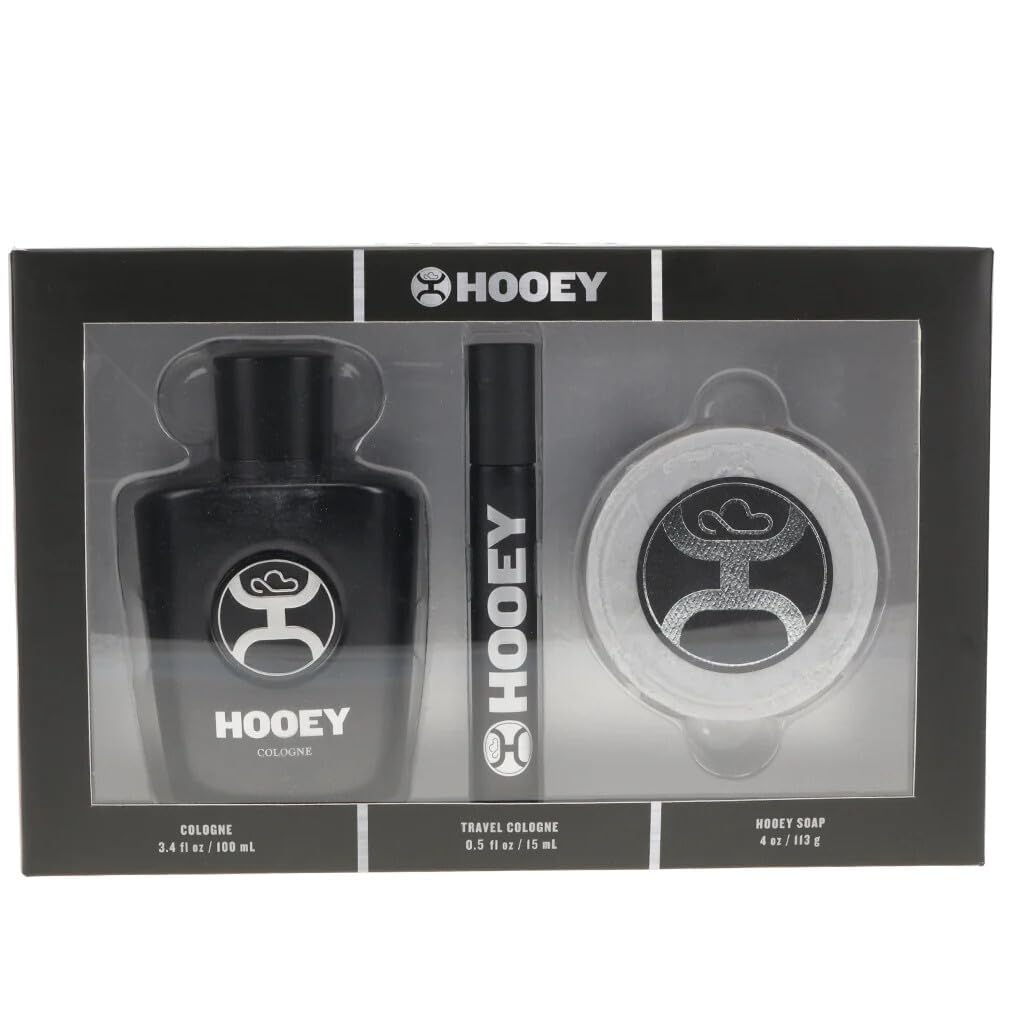HOOEY cologne gift set bottle for daily layering with rugged notes