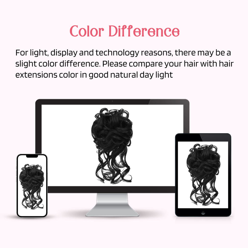 HOOJIH black-pack care-washable image communicates reusable, washable hairpieces.