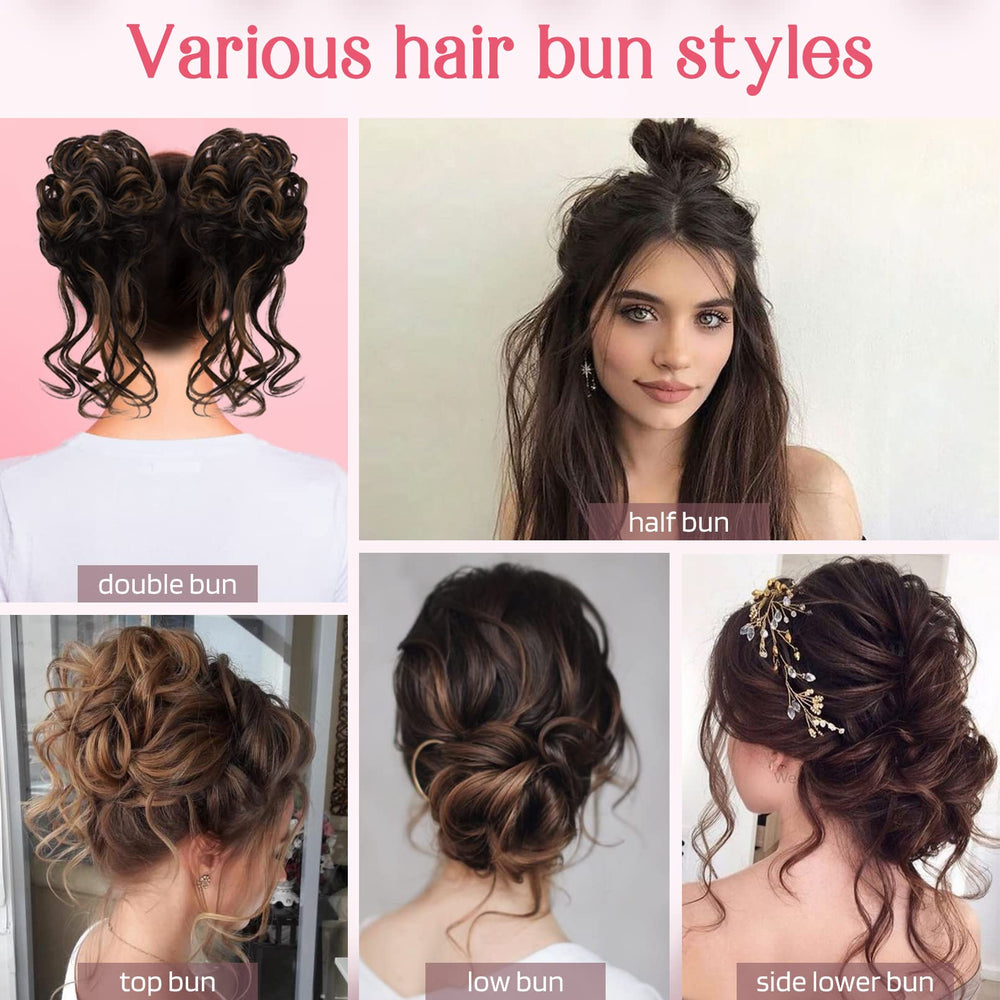 HOOJIH top-bun variation image suggests secure, elevated ponytail options.