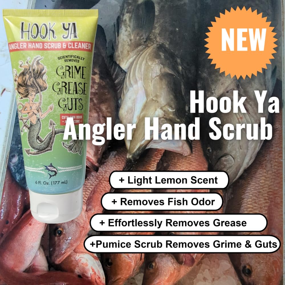 Hook Ya deodorizer texture for scrubbing away grease and grime.